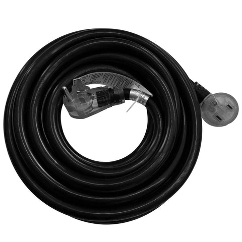 Beefy 25 Foot Welder Extension Cord 220V 40A 8 Gauge NEMA 6 50 Industrial Welding Cord with Lighted End Coiled View