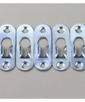 Heavy Duty Keyhole Hangers 120 Pack Built Tough Wall Mounting Hardware for Picture Frames, stainless steel slide-in clips.