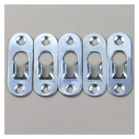 Heavy Duty Keyhole Hangers 120 Pack Built Tough Wall Mounting Hardware for Picture Frames, stainless steel slide-in clips.