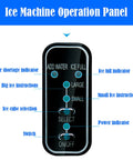 Ice Machine Operation Panel with water and ice indicators for Quick Chill Portable Ice Cube Maker With Automatic Self Clean.