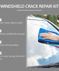 Person using Chips And Cracks Be Gone 2026 Upgrade Windshield Crack Repair Kit for quick fix on car windshield