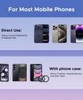 Image showing compatibility with iPhone 17, 16, 15, 14, 13 and Android devices for Tesla Model 3 And Y MagSafe Car Mount With Ultra Strong Magnetic Hold For iPhone 17 16 15 14 13 Pro Max Compatible Center Console Phone Holder With A Rock Solid Grip And Easy Install On The Corner Of Your Screen.
