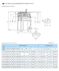 DLY3 series tooth embedded electromagnetic clutch overall dimension drawing with specifications for industrial use.