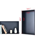 Stainless Steel Shower Niche In Wall Recessed Shower Shelf For Bathroom Storage 12.5 By 20.5 By 4.7 Inches Nano Anti Rust Coating No Tile Needed Easy Install displayed horizontally and vertically.
