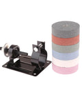 Heavy Duty 70MM Grinding Wheel With 10mm Bore For Smooth Metal Surface Finishing And Polishing Projects Made Tough For Pro Tools And DIY Grinders next to assorted grinding discs.
