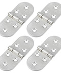 4 Pack Stainless Steel Folding Hinge For Furniture With Smooth Quiet Operation And Round Edges displayed on white background