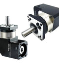 Right Angle Planetary Gearbox With Ratios 3 To 100 To 1 For Quick DC Motor Hookups, heavy duty steel assembly, compact size.