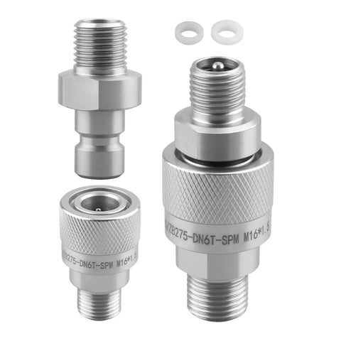 Heavy Duty Hydraulic Quick Disconnect Coupler Female Thread Pipe Fitting Stainless Steel No Leaks Guaranteed Fast Install Plug And Play Style Built Plunger Keeps Debris Out For Smooth Operation And Low Maintenance On Your Industrial Rig, stainless fittings and washers