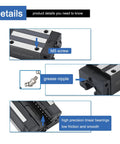 Close-up of 150mm Linear Guide Rail Kit With 2 Rails And 2 Carriages HGH20CA Sliding Blocks showing M5 screw and grease nipple.