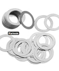 6 By 16 Shim Washer Precision Spacers Kit With 20 Stainless Steel Shims In 0.1 0.2 0.3 0.5 Mm Increments For DIY Friendly Precise Gap End Play Reduction And Alignment In Bearings Gears And 3D Printer Rails 304 Stainless. 6x16 stainless shim washers