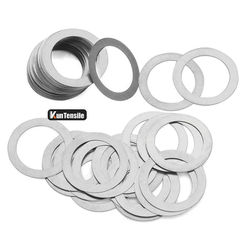 6 By 16 Shim Washer Precision Spacers Kit With 20 Stainless Steel Shims In 0.1 0.2 0.3 0.5 Mm Increments For DIY Friendly Precise Gap End Play Reduction And Alignment In Bearings Gears And 3D Printer Rails 304 Stainless. 6x16 stainless shim washers