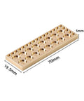 Heavy-Duty Pure Copper 36 Compartment Organizer, 70x19.5x5MM, for tiny watch screws and clock parts storage.