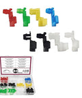 80 Pcs Car Door Lock Rod Clips Kit Nylon Retainers for Door Locks and Handle Rod Ends Left and Right Side Replacements Universal Fit for Most Vehicles Multicolor Durable Assortment, assorted clips in storage case