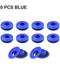 10 PCS BLUE plastic eyelets set, Get This Heavy Duty Plastic Eyelets Set For Tarp Covers And Solar Sheets, Easy DIY Grommet Kit With Weather Resistant Reinforcement In Blue Green Black For Pool Or Outdoor Projects To Hold Up Strong Fastening Needs.