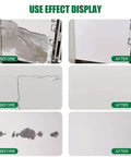 Before and after using Hydrophobic Wall Putty For Quick Crack Repair And Easy Go To Application Durable Drywall Filling Compound