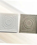 14.5 Inch Square Cement Paver Mold for Concrete Stepping Stones Garden Pathway Patio Yard Walkway DIY Kit next to cast stone