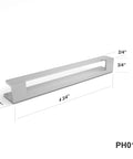 Self Adhesive Edge Fingerpull Door Handle Set 2 Pack No Screws Required Peel And Stick Installation for glass wood metal plastic