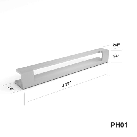 Self Adhesive Edge Fingerpull Door Handle Set 2 Pack No Screws Required Peel And Stick Installation for glass wood metal plastic