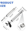 RC Boat Drive Shaft Kit With 36mm Propeller And Universal Joint showing 100mm shaft, 25mm sleeve, fits 3mm motor shafts.