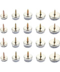 Top Shelf Screw On Floor Protectors And Table Glides 24 Pack Universal Furniture Leg Pads With Silky Felt Bottoms, 28mm size.
