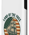 Patriotic US Flag Retro Sailboat iPhone 11 Case With 4th Of July Vibe Land Of The Free Since 1776 Pride Durable Protective Cover