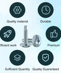 Load Center Panel Cover Replacement Screws Top Shelf Zinc Coated Steel Heavy Duty Fix For Square D S106 Siemens ECTS2 Schneider QO Homeline Murray Breaker Box displayed with icons highlighting quality and durability.