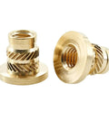 Threaded Insert Knurled Nuts M2 To M8 Brass Hot Melt Flange Nut For Plastic Projects With Metric Thread Easy Install Guide Design