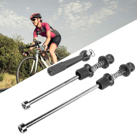Quick Release Bike Skewers With Anti Theft Five Socket Lock For Road And Mountain Bikes Lightweight Aluminum Alloy