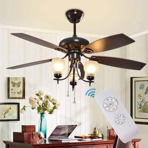 Three In One Ceiling Fan Remote Kit For AC Motors, Wireless Control For Speed Light And Timer, Easy Install, room view