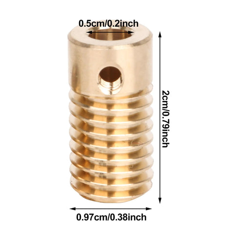 Brass Gear Wheel 0.5 Modulus 60T With 6mm Bore And 31x12mm Gear Shaft For Precision Small Drive Reducers Industrial Replacement Accessory For CNC Robotics And DIY Projects