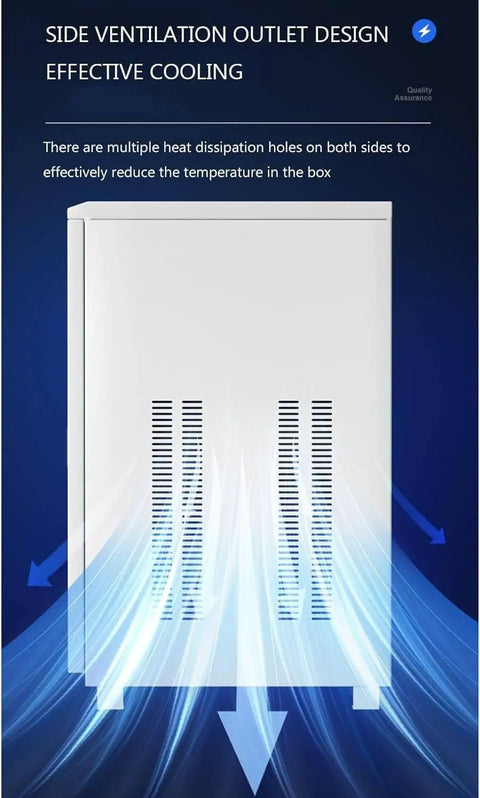 Built Tough Heavy Duty Voltage Stabilizer 220V Single Phase with side ventilation design for effective cooling.
