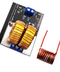 Two Pack Mini Low Voltage ZVS Induction Heater Kit For DIY Metal Heating Projects with circuit board and copper inductor coil