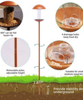 Diagram of Must Have Durable Metal Bird Feeder On A Sturdy Stand Pole For Outdoor Yard Garden And Patio Decor with features highlighted