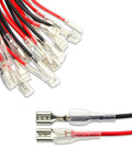 30 Pcs 6.3mm Double Head Crimp Terminal With Insulating Sleeve Red And Black Female Spade Quick Splice Assortment Kit