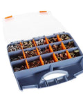 The Ultimate 900pcs Rivnut Tool Kit With Heavy Duty Nut Gun For Quick M3 To M10 Thread Setting On Any Metal Sheet Or Auto Project Without Drilling Holes, plastic organizer case
