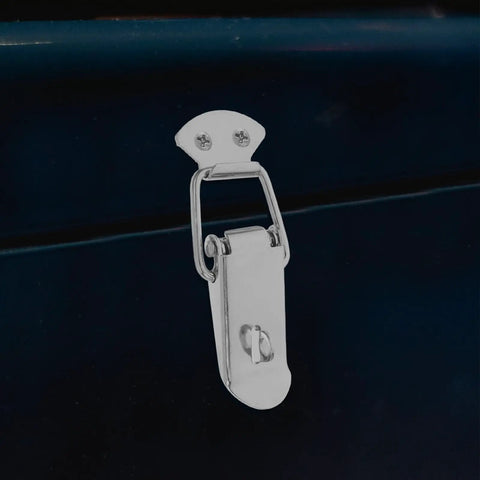 Spring Loaded Toggle Latch Catch Stainless Steel Lockable Clip for toolboxes and suitcases, heavy duty metal fastener