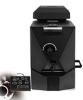 Pro Grade Commercial Electric Coffee Bean Roaster Straight Up Automatic Roasting System With Built In Smoke Filter showing front view and control panel.