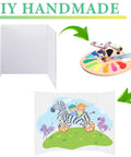 36 By 48 Inch Trifold Poster Board White Corrugated Pack Of 2 for DIY painting and zoo scene display