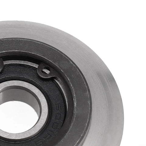 Close-up of Replacement Wire Stripping Blade For Copper Wire Machines, Bearing Steel Round Blade with inner hole and keyway.