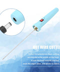 Fast Heating Polystyrene Foam Cutter Pen 24W 20cm Electric Hot Wire Engraving Tool with US plug and text description