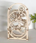 Wooden Mechanical Timer Kit You Build Yourself 20 Minute Clock Puzzle That Actually Runs Hands On DIY Project You Can Finish In A Few Hours For Brainy DIY Lovers And Casual Makers, wooden gear timer