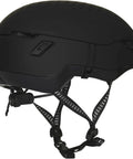Side view of Ultra Light MIPS Ski Mountaineering Helmet For Snow Sports, Low-Profile Hybrid Shell With Dual-Density EPS, Dirt Black