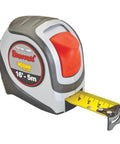 Retractable Pocket Tape Measure With Imperial And Metric Scales, Nylon Coated Blade, Black Anodized Steel Belt Clip, 16 Foot
