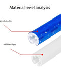 Close-up of blue reflective film on ABS hard pipe for 36 Pcs Cycling Reflectors In Red Yellow And Blue For Your Night Rides.
