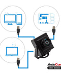 2.3MP USB Camera Module With No Lag Global Shutter And 110 Degree Wide Angle Lens For Crisp 1080p At 90fps High Speed USB 2.0 UVC Webcam