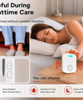 Bedside Alarm For Seniors With Wireless Motion Sensor And Five Volume Levels For Fall Prevention Dementia Care Portable Caregiver Pager That No Touch Alerts Caregivers Quickly When The Patient Moves Or Tries To Get Up beside bed at night