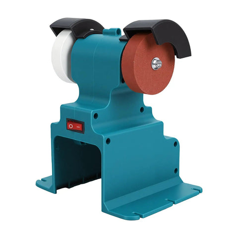 Level Up The Shop Setup With This Badass Cordless Bench Grinder Featuring Dual Grinding Wheels And A Heavy Duty Copper Motor.