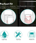 Installation diagram of NSF ANSI 53 Certified Refrigerator Water Filter Replacement Top Tier 3 Pack Fits MWF MWFP models.