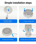 Installation steps for Plug And Play LED Light Kit For 3D Printer Enclosures No Wiring No Soldering Quick Mount With Cable Clips And 3M Tape Easy Install For X1 X1C P1P P1S Enclosures 10 Pack Bright Illumination For Clear Prints In Dim Rooms