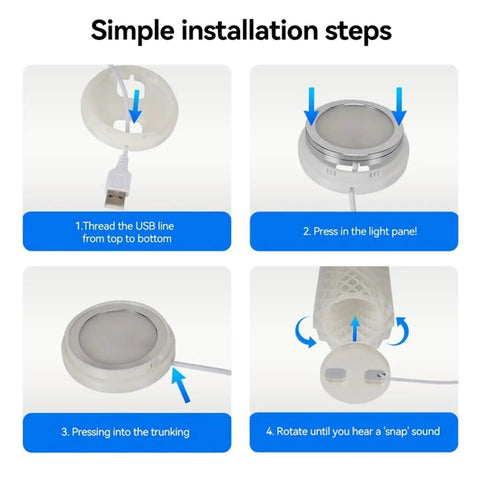 Installation steps for Plug And Play LED Light Kit For 3D Printer Enclosures No Wiring No Soldering Quick Mount With Cable Clips And 3M Tape Easy Install For X1 X1C P1P P1S Enclosures 10 Pack Bright Illumination For Clear Prints In Dim Rooms